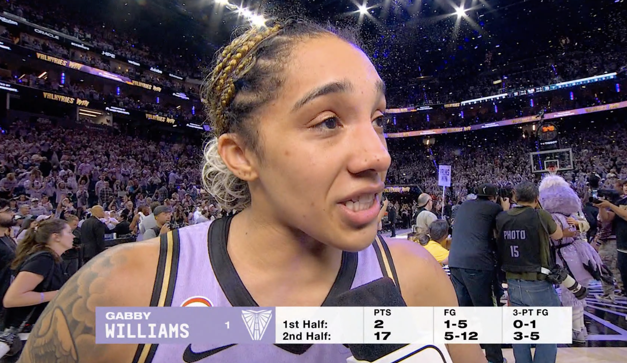 Gabby Williams Reflects on First Playoff Series Win in Franchise History (ESPN2) | 10/2/26